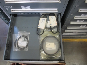 STANLEY VIDMAR HEAVY DUTY 11-DRAWER PARTS CABINET W/ CONTENTS (W-50) LOADING & HANDLING FEE $25-